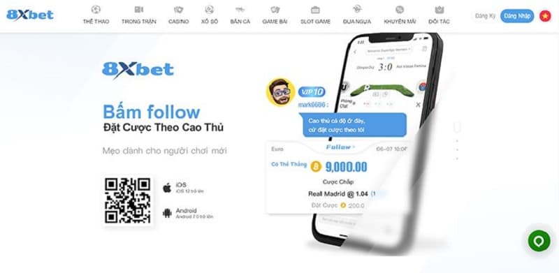 Cách tải app 8xbet về điện thoại nhanh chóng
