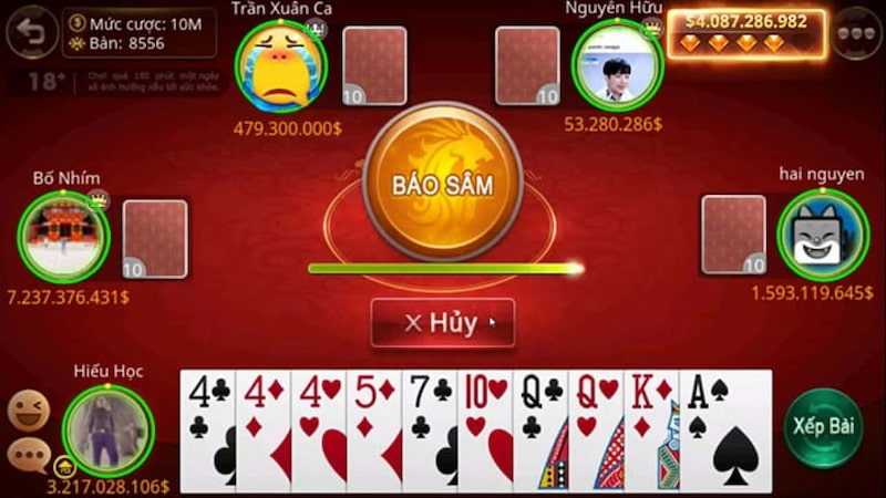 Sâm lốc online là trò chơi quen thuộc