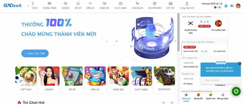 Giới thiệu cơ bản về nhà cái 8xBet