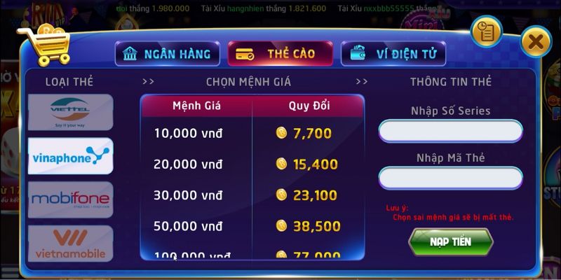  Rút tiền thưởng về tài khoản từ VTC nhanh chóng với nhiều phương thức